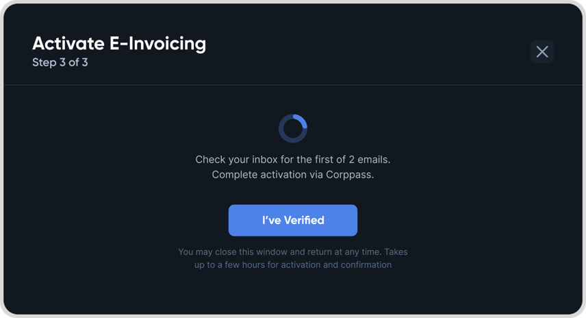 Step 2 Corppass Verification Screenshot
